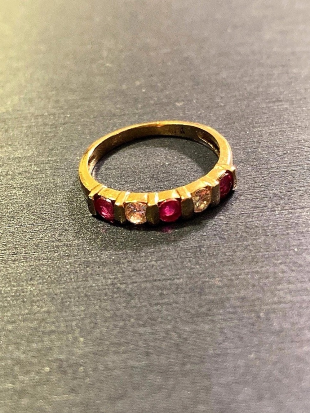 14k Gold Genuine Ruby Ring Like New